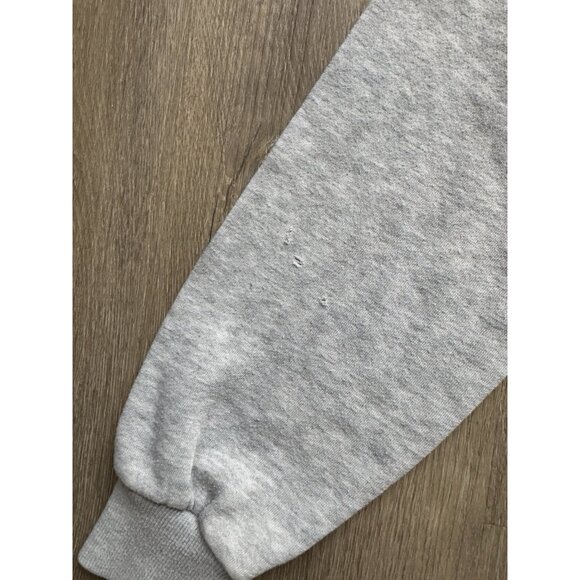 Rare Vintage 80s Nike Swoosh Full Zip Sweater Hoodie Youth Kids XL Gray Blue - Picture 13 of 16